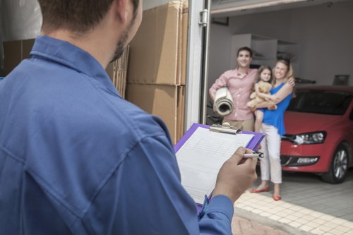 Organized household items stored safely in Millhill storage