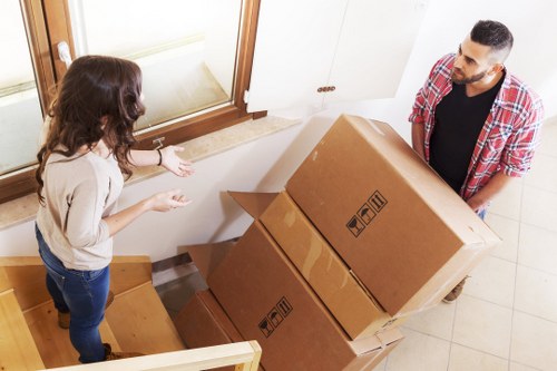 Clean and spacious storage area for modern space management